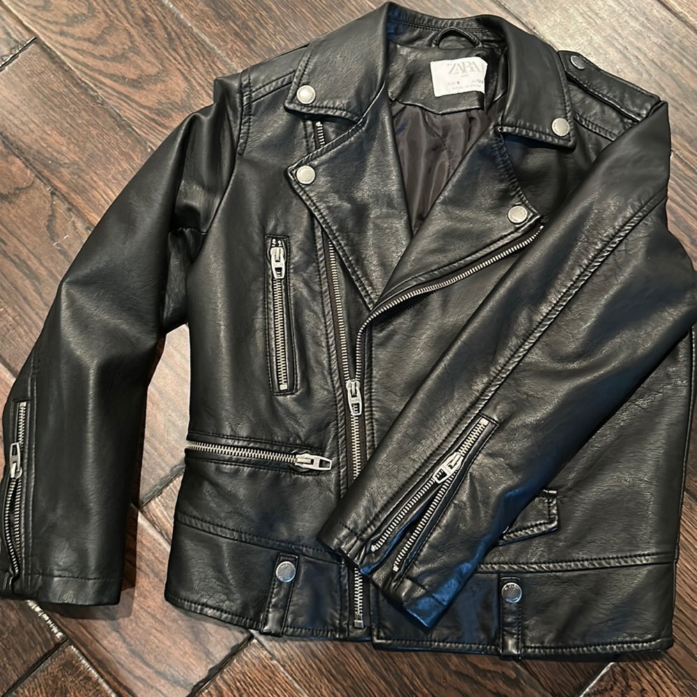 Zara leather jacket perfect condition